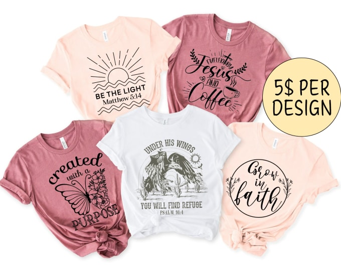 Light Pink T-Shirt Design Ideas - Custom Light Pink Shirts