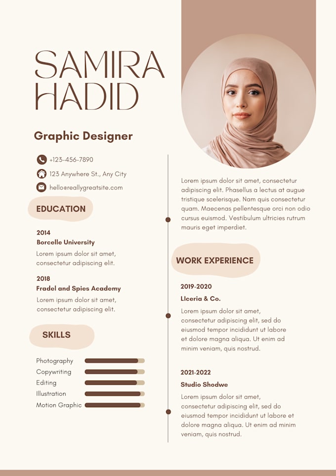 make a professional CV for you