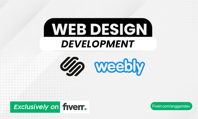 website development squarespace, weebly website