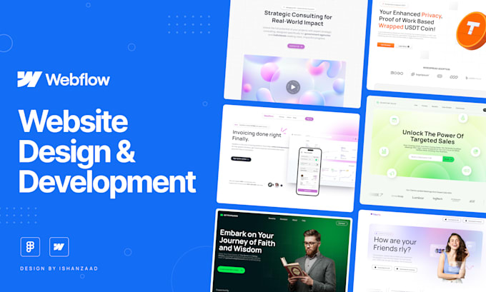 design and build responsive webflow website
