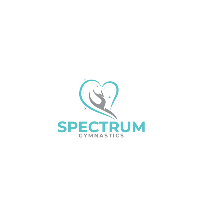 design acknowledged and trusted gymnastics gym logo