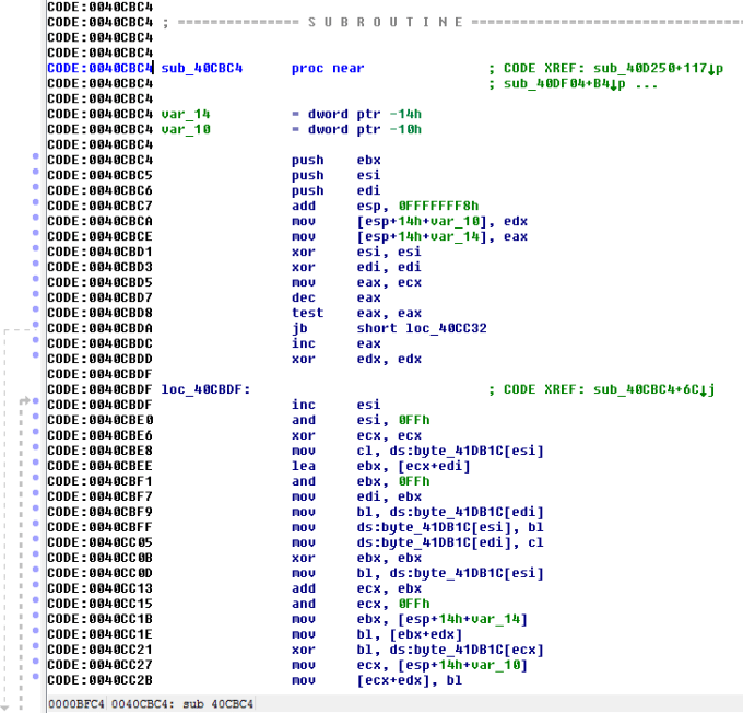 c code convert to assembly