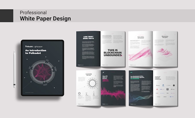 create a professional white paper design