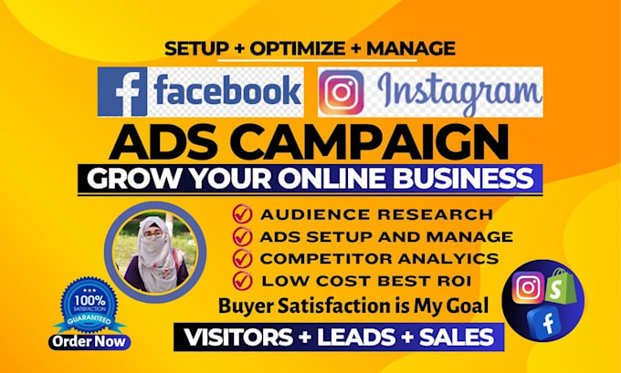 Do set up facebook and instagram ads campaign for leads and sales by ...