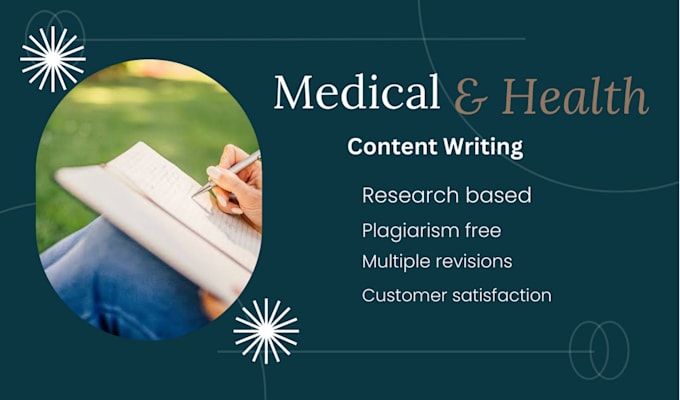 Write seo optimized medical content nursing articles and fitness blogs ...