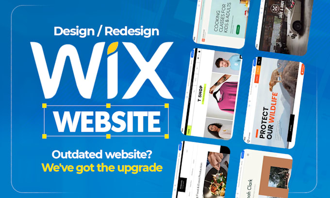 build wix website design, redesign and create wix website development