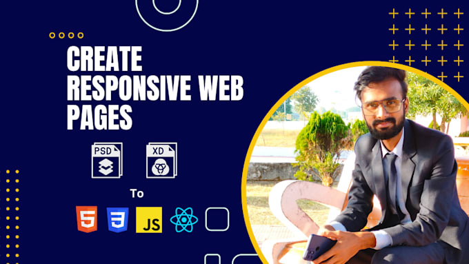 convert your figma to HTML, xd to HTML, PSD to HTML convert your web design