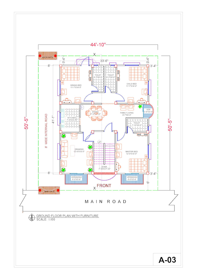 Do 2d plan from pdf to autocad by Mplanqatar | Fiverr
