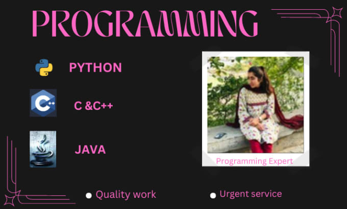Develop c, cpp, java, and python by Munifaahmad888 | Fiverr