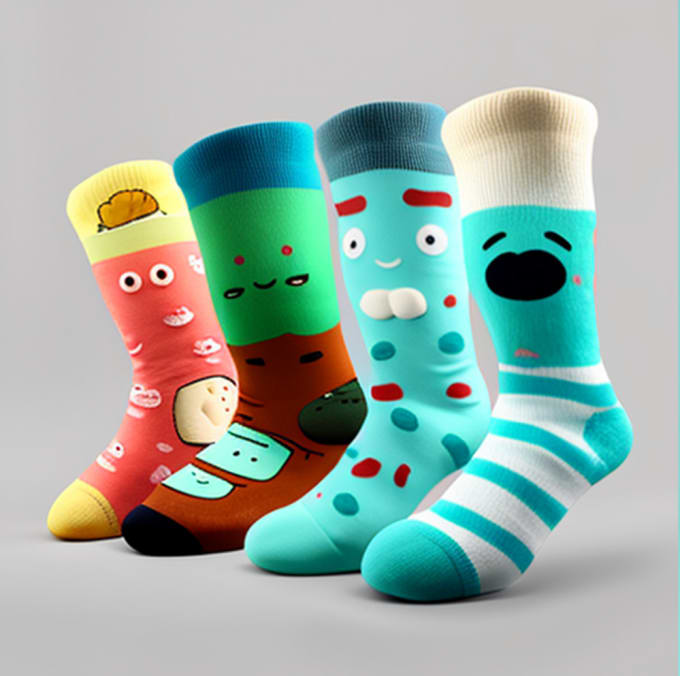 Draw a custom and creative socks design by Leenmonda Fiverr