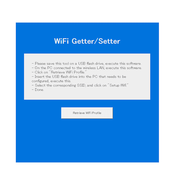 Sell a tool that allows you to copy and paste wifi settings by ...