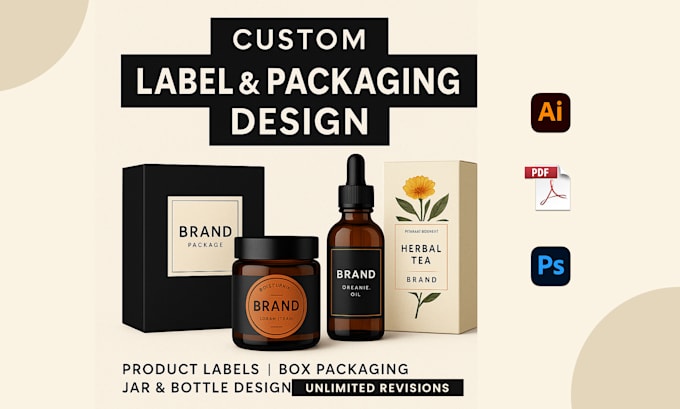 Design The Label Do custom packaging label design for your product by Naeemgraphicx21 ...