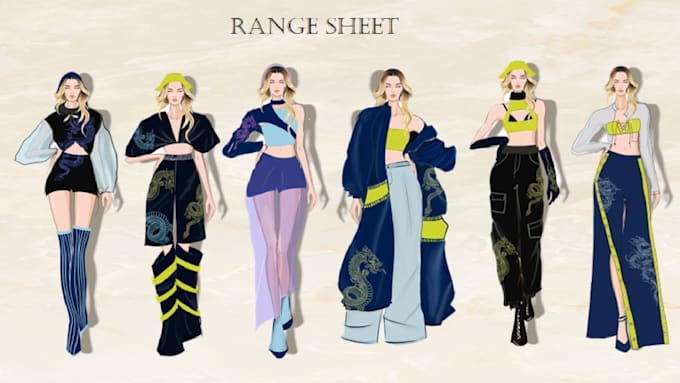 design your fashion collection and illustration