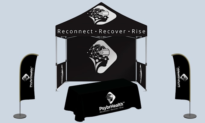 design tent, table cover, flag and canopy tent