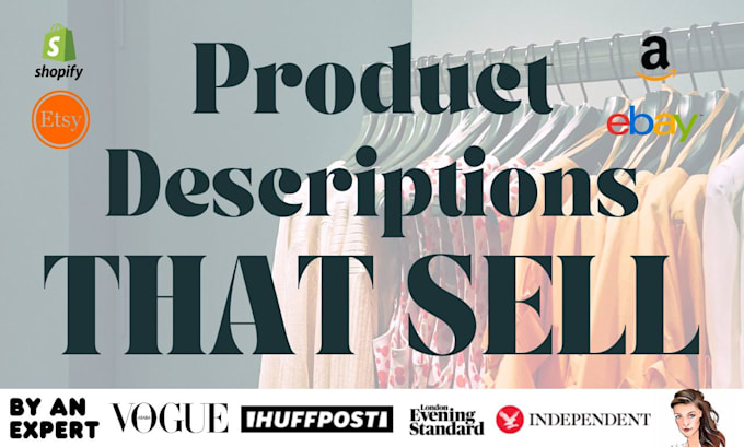 write SEO product descriptions that sell, shopify, amazon, ebay, etsy