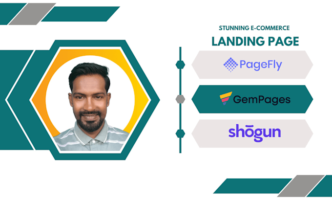 design shopify landing page with shogun, gempages, pagefly
