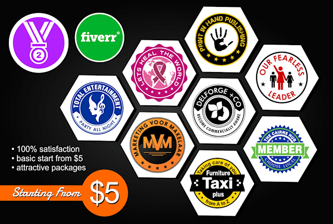 design badge or stamp logo