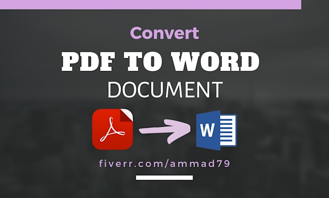 convert PDF to word and format your documents professionally