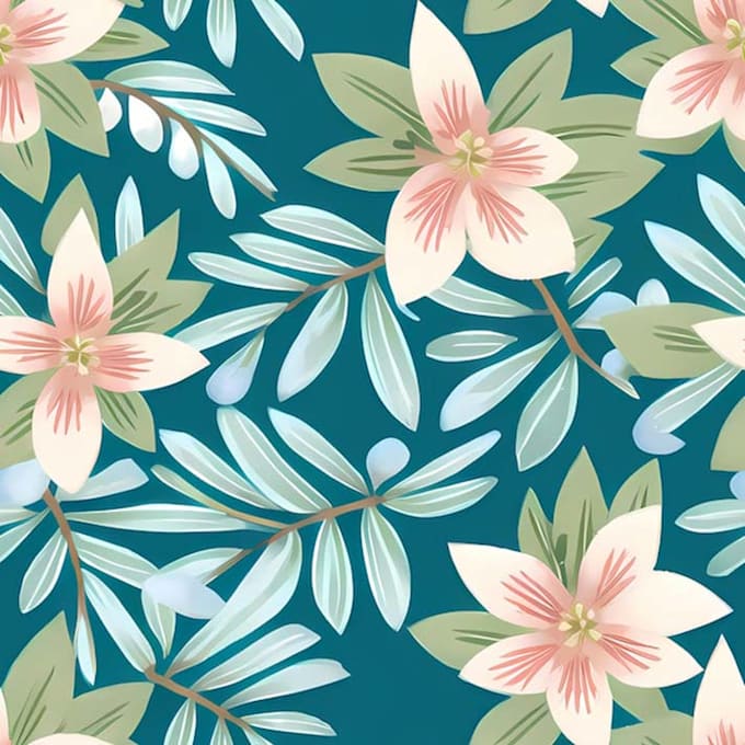 do seamless tropical floral patterns for textile and fashion design