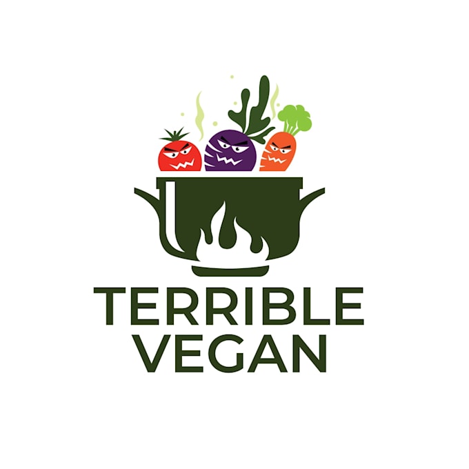 design fantastically structured terrible vegan logo