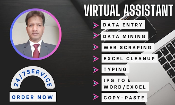 Be your administrative virtual assistant for data entry by S_alam26 ...