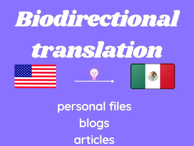 Provide translating services from english to spanish by Paulinav5 Fiverr