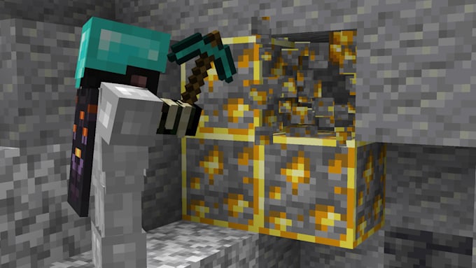 gather resources and stuff in minecraft
