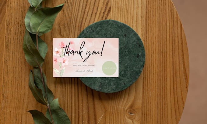 Design thank you card product insert card by Sewmini03 Fiverr