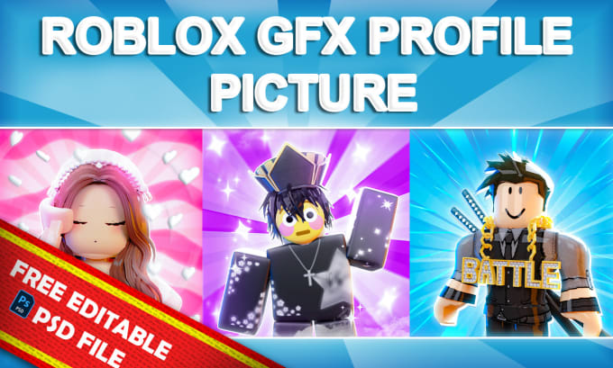 create a roblox gfx profile picture for any social media
