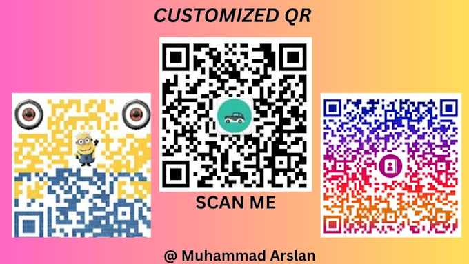Create a custom qr code design with your logo by Arslan5514 | Fiverr