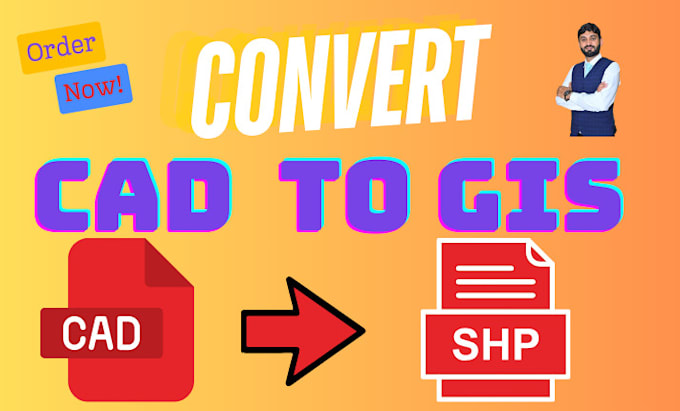 convert cad data into gis shapfile