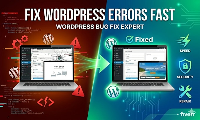 fix wordpress bugs, errors, and issues quickly