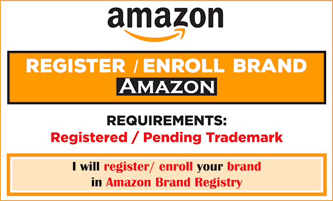 register your brand in amazon brand registry,  pending or registered trademark