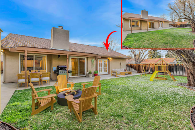 do virtual staging for real estate listings in 12 hours