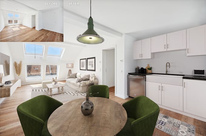 do virtual staging, virtual furniture, virtual renovation