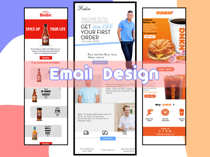 Design custom klaviyo, mailchimp email newsletter template by Abdelljz
