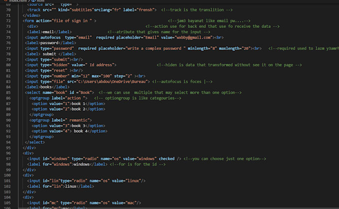 Write for you the best html code that you have seen it by Bobou02 | Fiverr