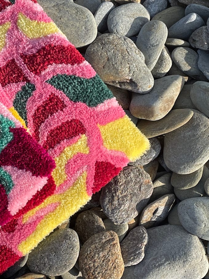 Create an original colorful rug by Naomi_daviaud | Fiverr