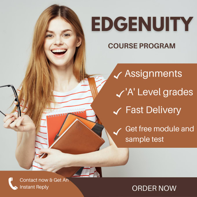 Help you complete your edgenuity and edmentum classes by Prof_aish Fiverr