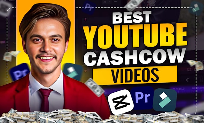 create faceless youtube video editing , social media video editing