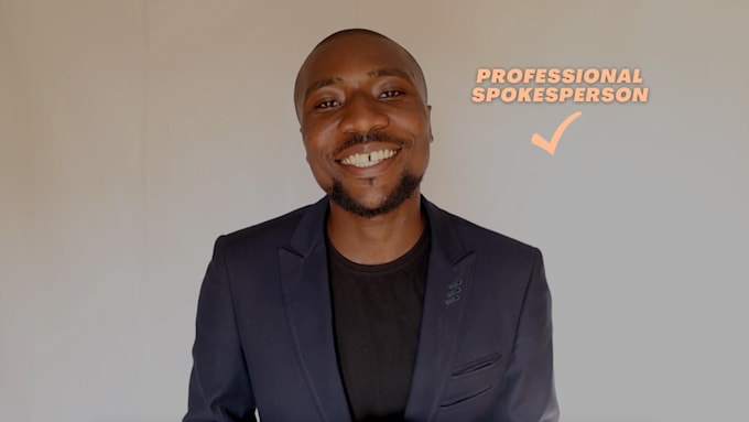 create a professional spokesperson video