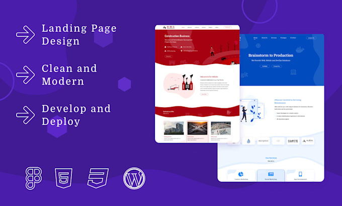Design a modern landing page in figma by Sohailimran696 | Fiverr
