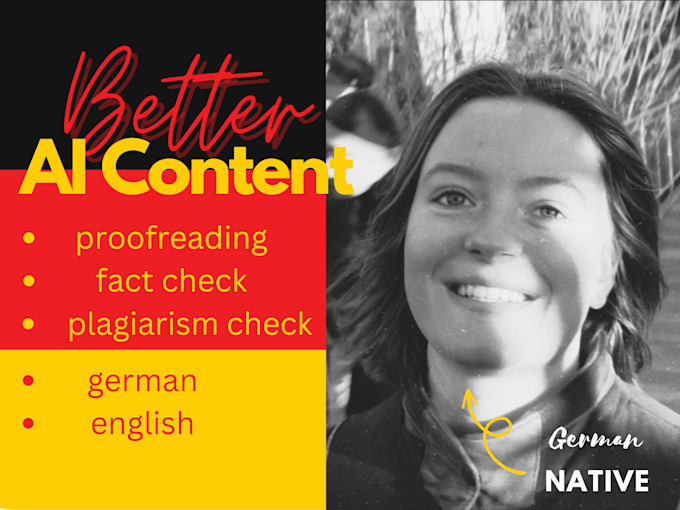 correct your german or english ai generated content