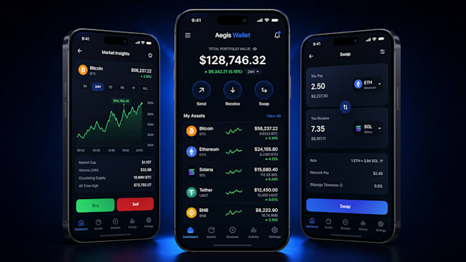 expertly build your secure decentralized crypto wallet app