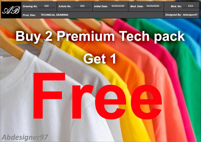 create professional clothing tech packs and 2d fashion technical drawings