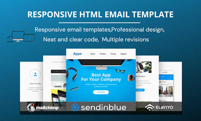 Design responsive html email templates by Mehak_qamar706 | Fiverr