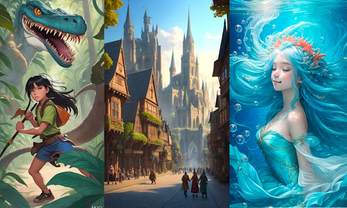 create digital ai character and concept art using midjourney