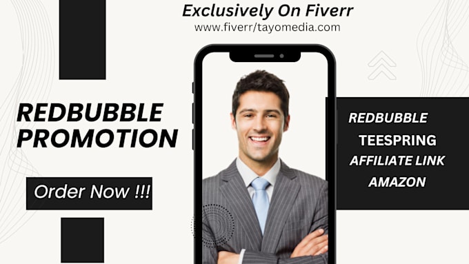 Promote your redbubble store to increase sales by Omotayobam | Fiverr