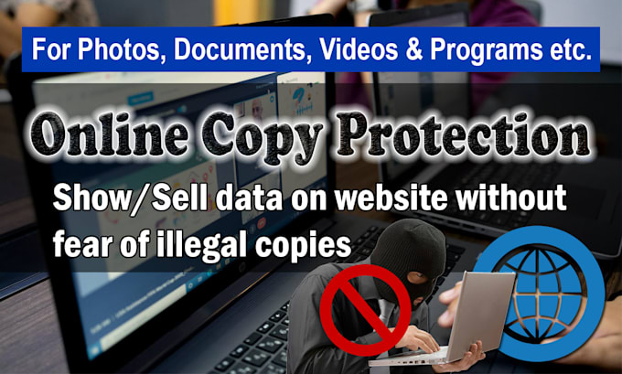 provide online copy protection for video, pdf and photo