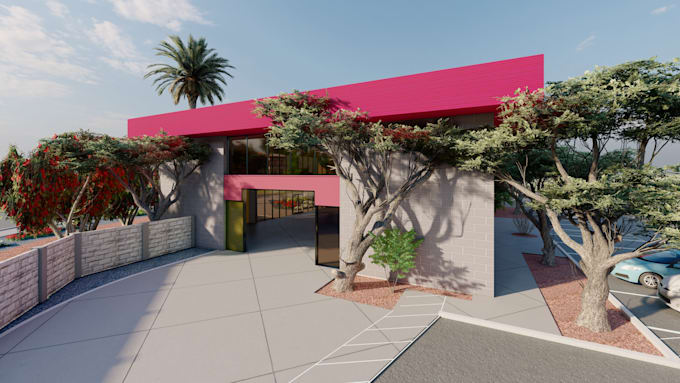 do sketchup 3d model and realistic architectural rendering